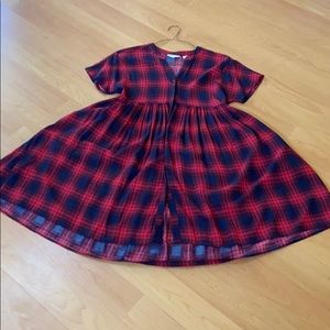 XS/S RARE Anthropologie plaid Dress Beth Dutton Yellowstone vibes